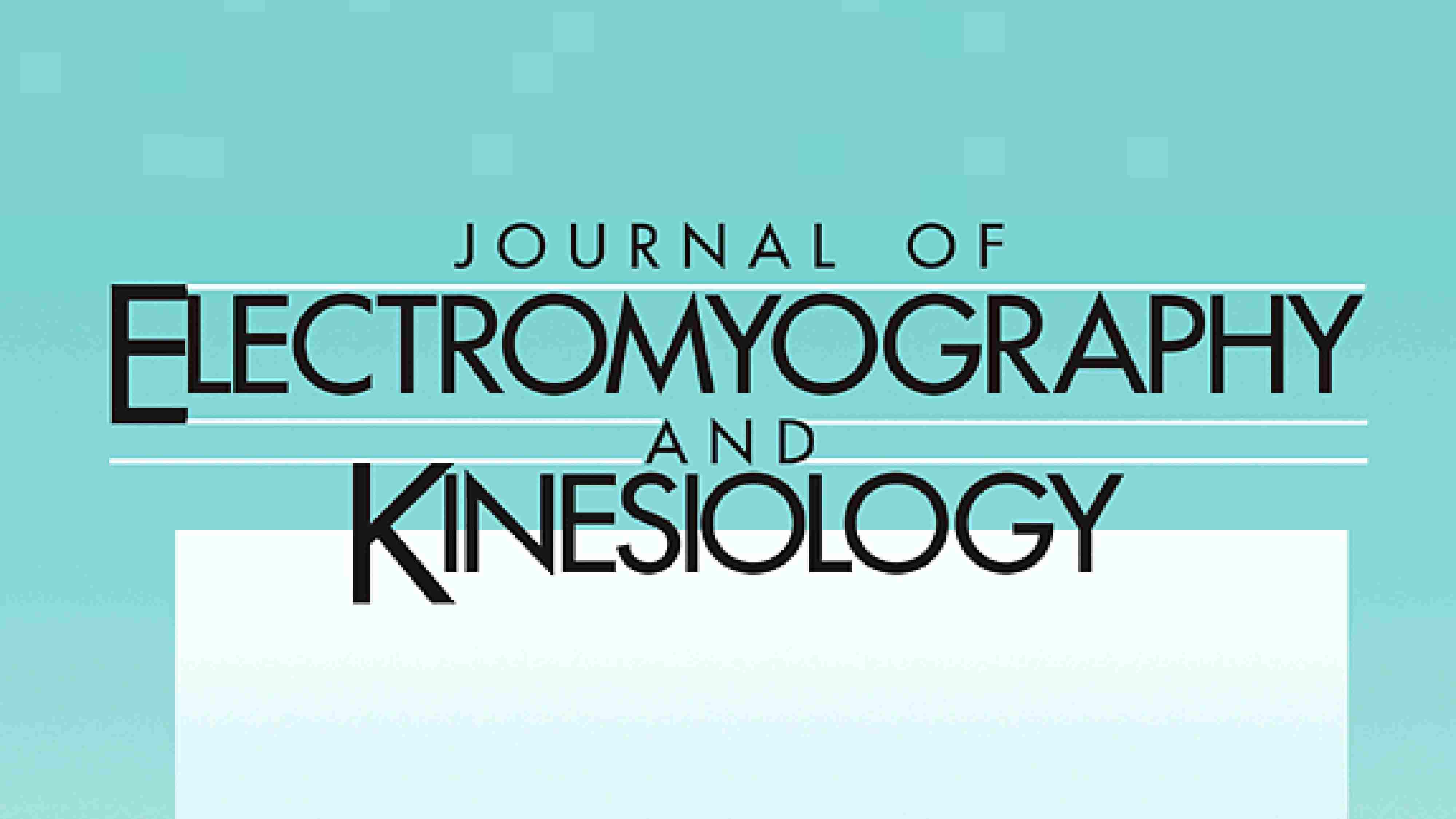 Journal of Electromyography and Kinesiology